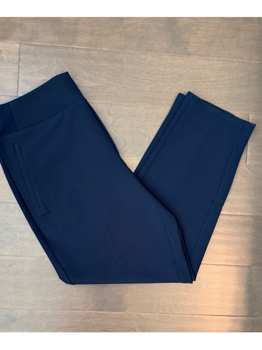 NWOT Athleta Brooklyn Mid Rise Navy Blue Stretch Dress Ankle Pants 12